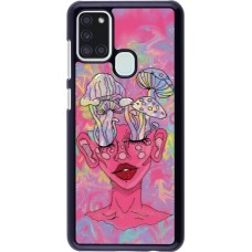 Coque Samsung Galaxy A21s - Psychedelic pink mushroom