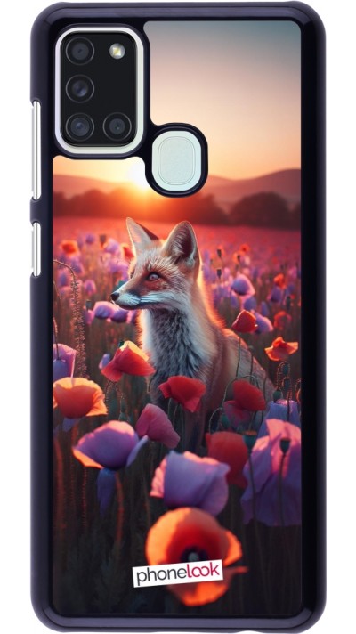 Coque Samsung Galaxy A21s - Renard pourpre au crépuscule