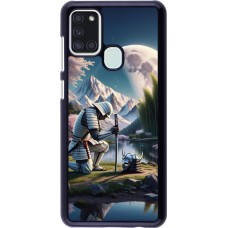 Samsung Galaxy A21s Case Hülle - Samurai Katana Mond