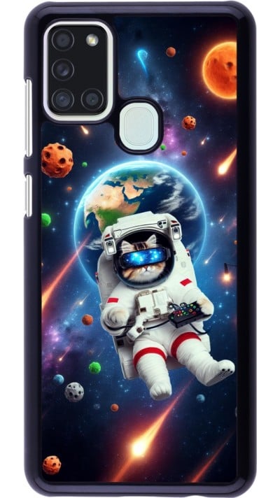 Coque Samsung Galaxy A21s - VR SpaceCat Odyssey