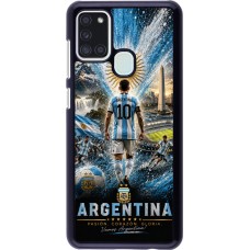 Coque Samsung Galaxy A21s - Football Argentine splash 2026