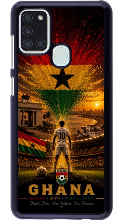 Coque Samsung Galaxy A21s - Football Ghana splash 2026
