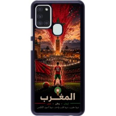 Coque Samsung Galaxy A21s - Football Maroc splash 2026