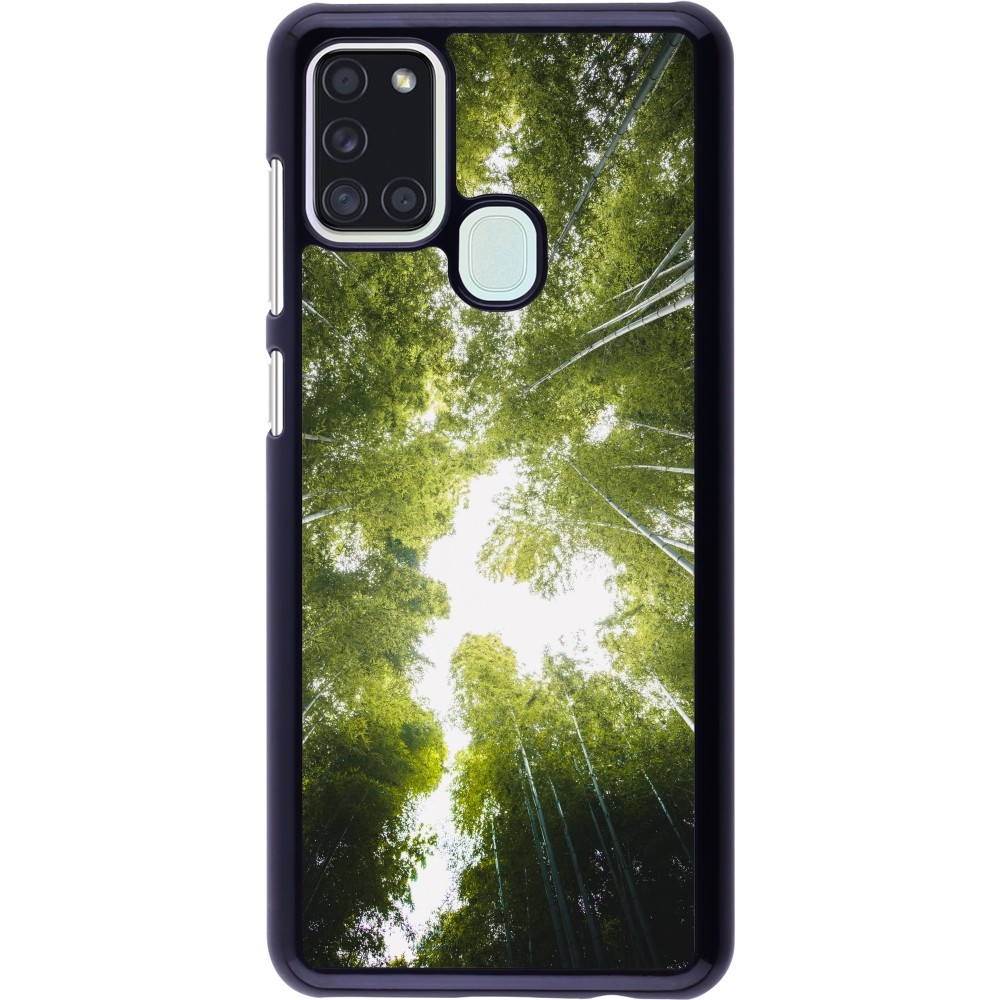 Samsung Galaxy A21s Case Hülle - Spring 23 forest blue sky
