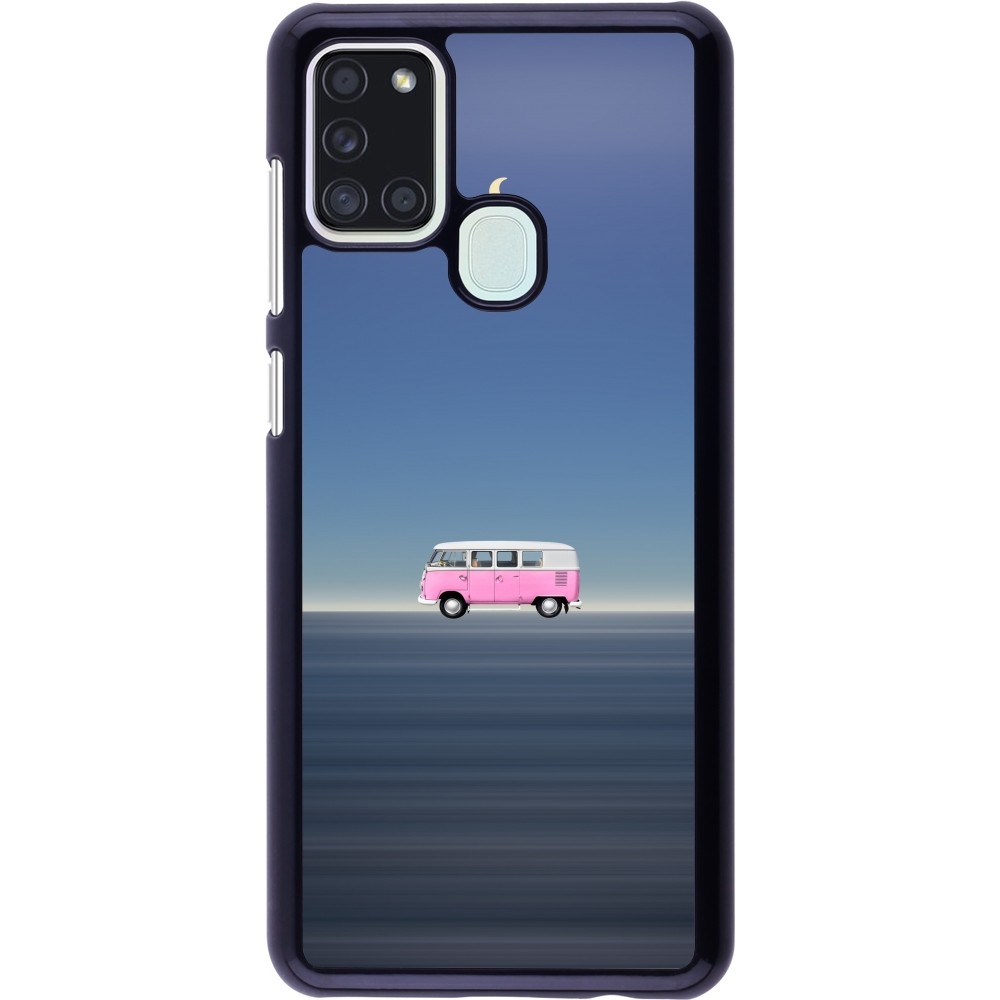 Samsung Galaxy A21s Case Hülle - Spring 23 pink bus