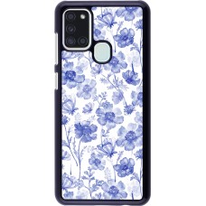 Samsung Galaxy A21s Case Hülle - Spring 23 watercolor blue flowers