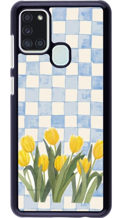 Coque Samsung Galaxy A21s - Blue vichy tulips 2026