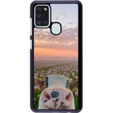 Coque Samsung Galaxy A21s - Cow with tulips 2026