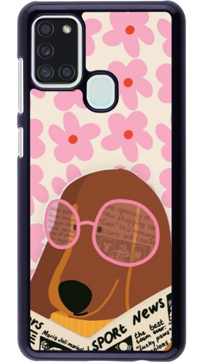 Coque Samsung Galaxy A21s - Dog with newspaper 2026