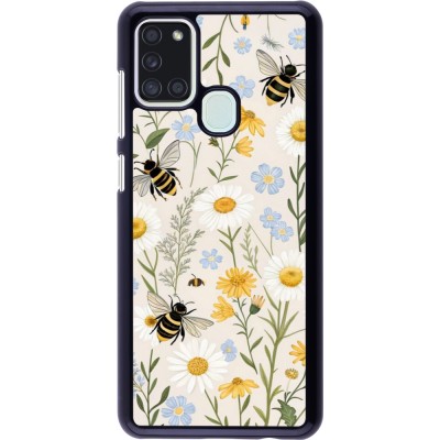 Coque Samsung Galaxy A21s - Pattern bees Spring 2026
