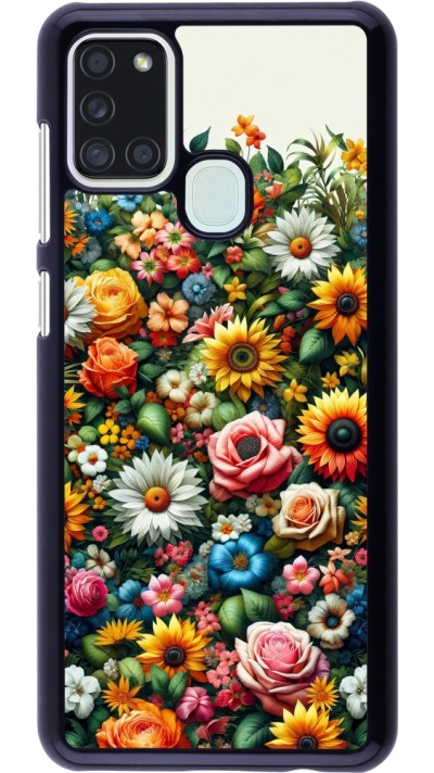 Samsung Galaxy A21s Case Hülle - Sommer Blumenmuster