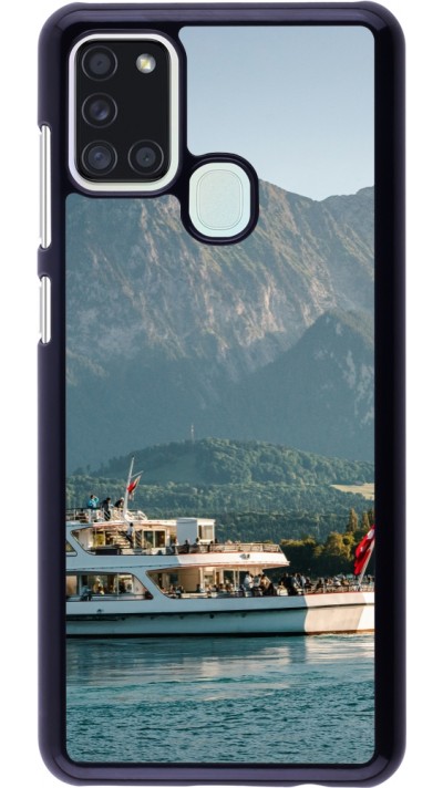 Samsung Galaxy A21s Case Hülle -  Nationalfeiertag Schweiz Bateau Leman
