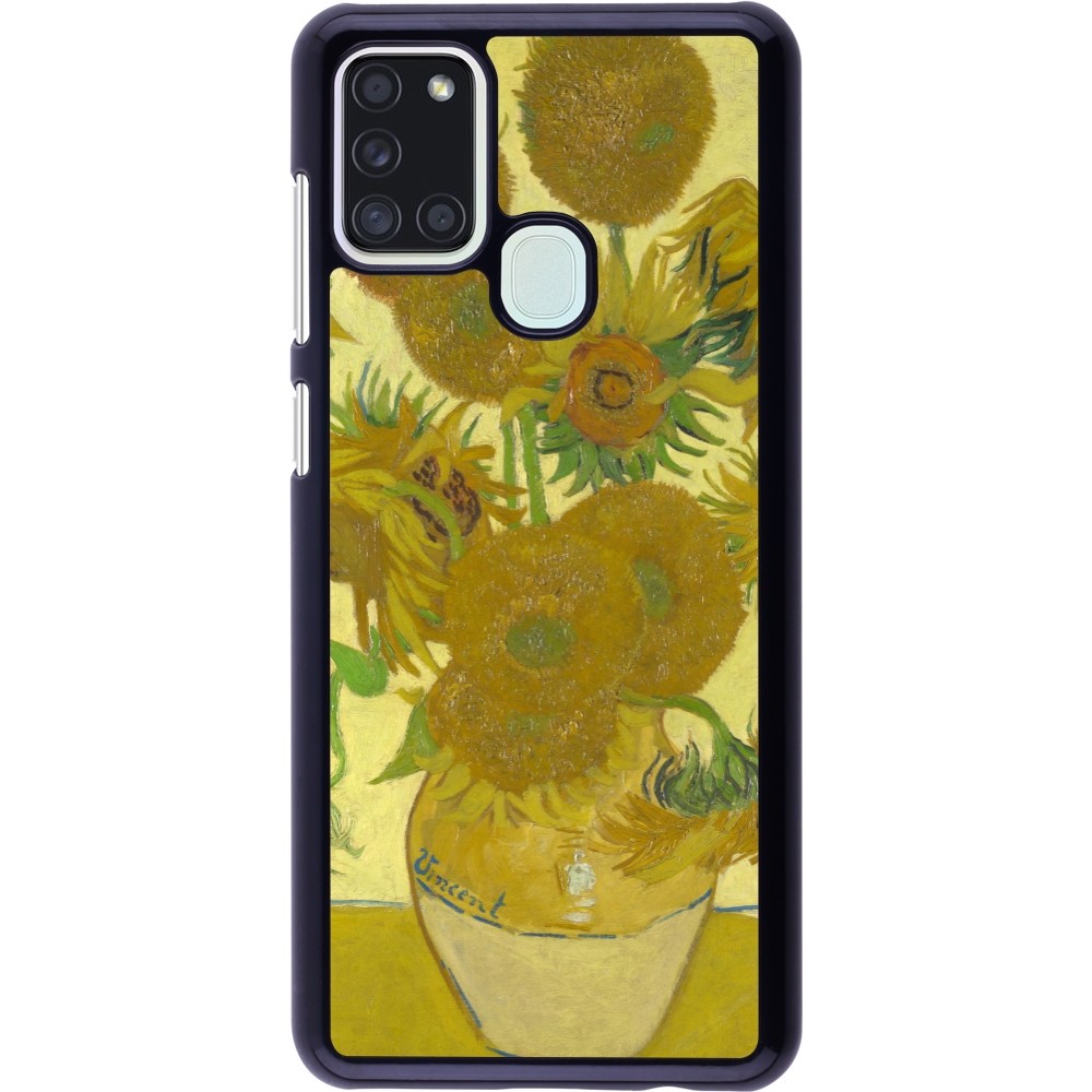 Samsung Galaxy A21s Case Hülle - Kunstbild - Sonnenblumen  - Van Gogh
