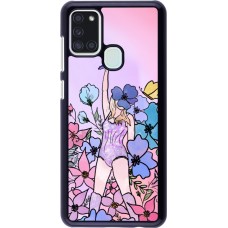Coque Samsung Galaxy A21s - Taylor Swift Sketch - Pink