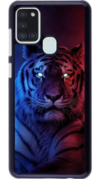 Coque Samsung Galaxy A21s - Tiger Blue Red