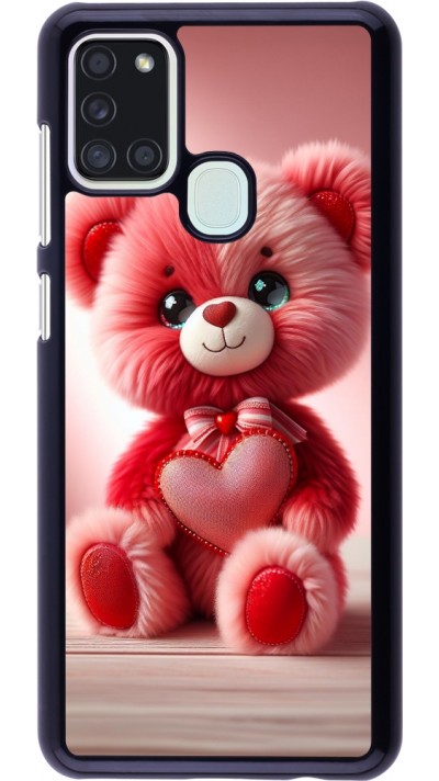 Coque Samsung Galaxy A21s - Valentine 2024 Ourson rose