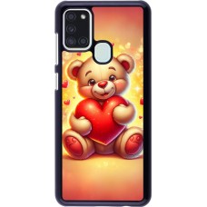Samsung Galaxy A21s Case Hülle - Valentin 2024 Teddy Liebe