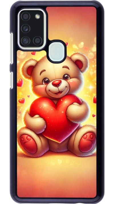 Samsung Galaxy A21s Case Hülle - Valentin 2024 Teddy Liebe