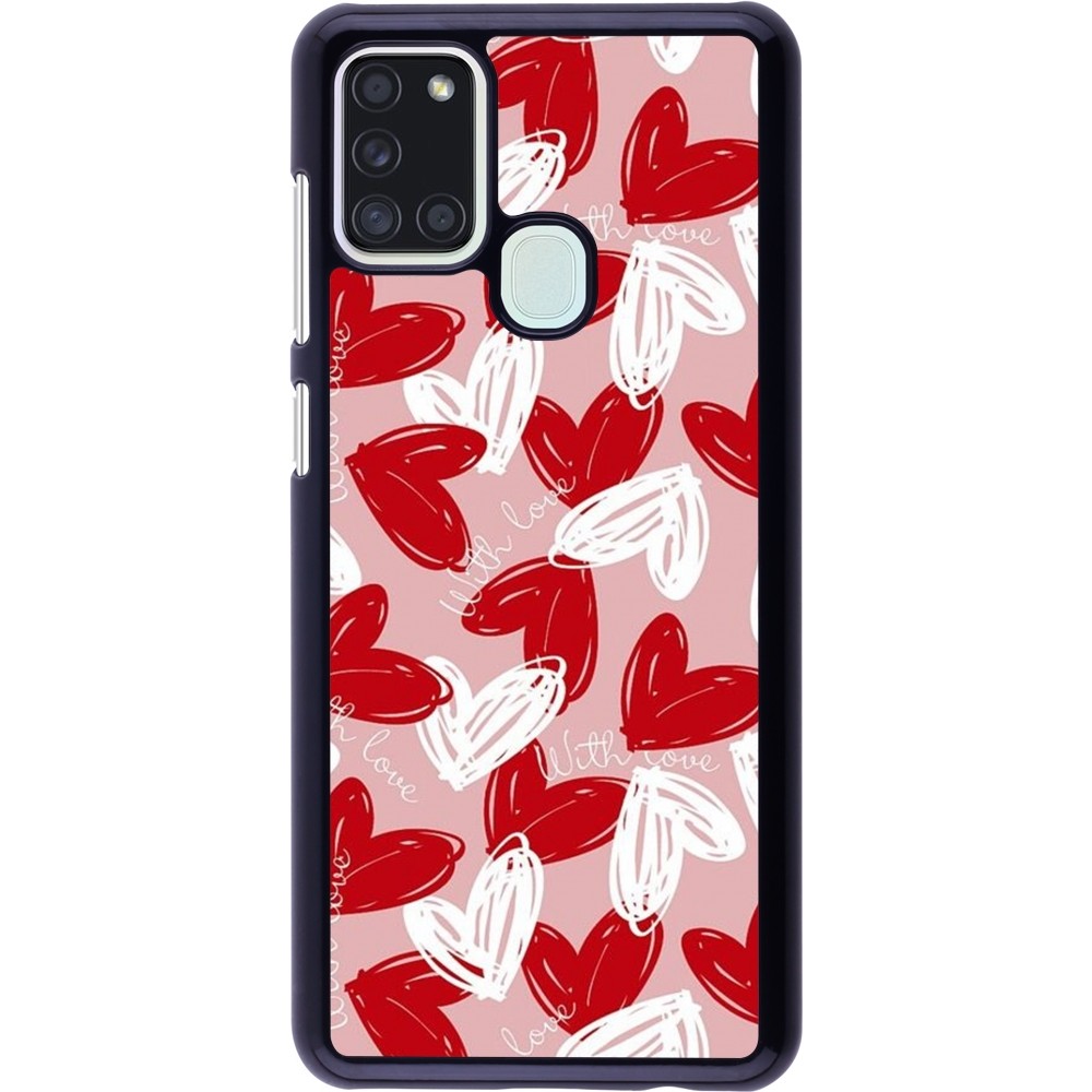 Samsung Galaxy A21s Case Hülle - Valentine 2024 with love heart