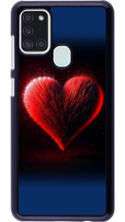 Coque Samsung Galaxy A21s - Valentine 2025 coeur rouge