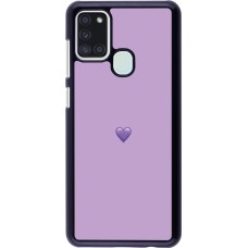 Samsung Galaxy A21s Case Hülle - Valentine 2023 purpule single heart