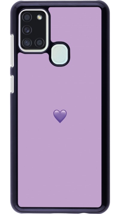 Coque Samsung Galaxy A21s - Valentine 2023 purpule single heart