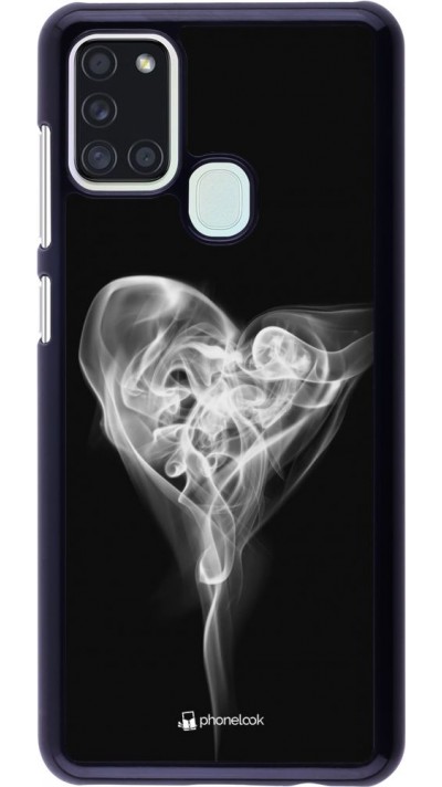 Coque Samsung Galaxy A21s - Valentine 2022 Black Smoke