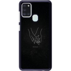 Samsung Galaxy A21s Case Hülle - Valentine 2023 hands forever
