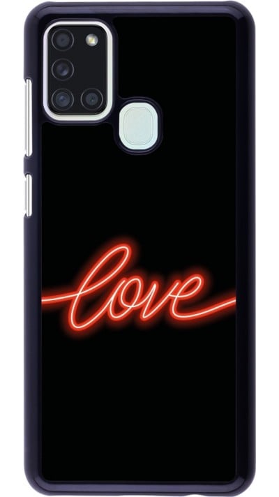 Coque Samsung Galaxy A21s - Valentine 2023 neon love