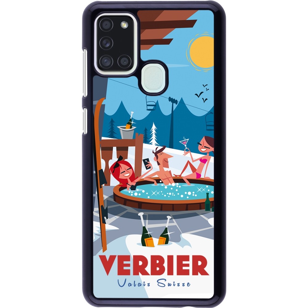 Coque Samsung Galaxy A21s - Verbier Mountain Jacuzzi