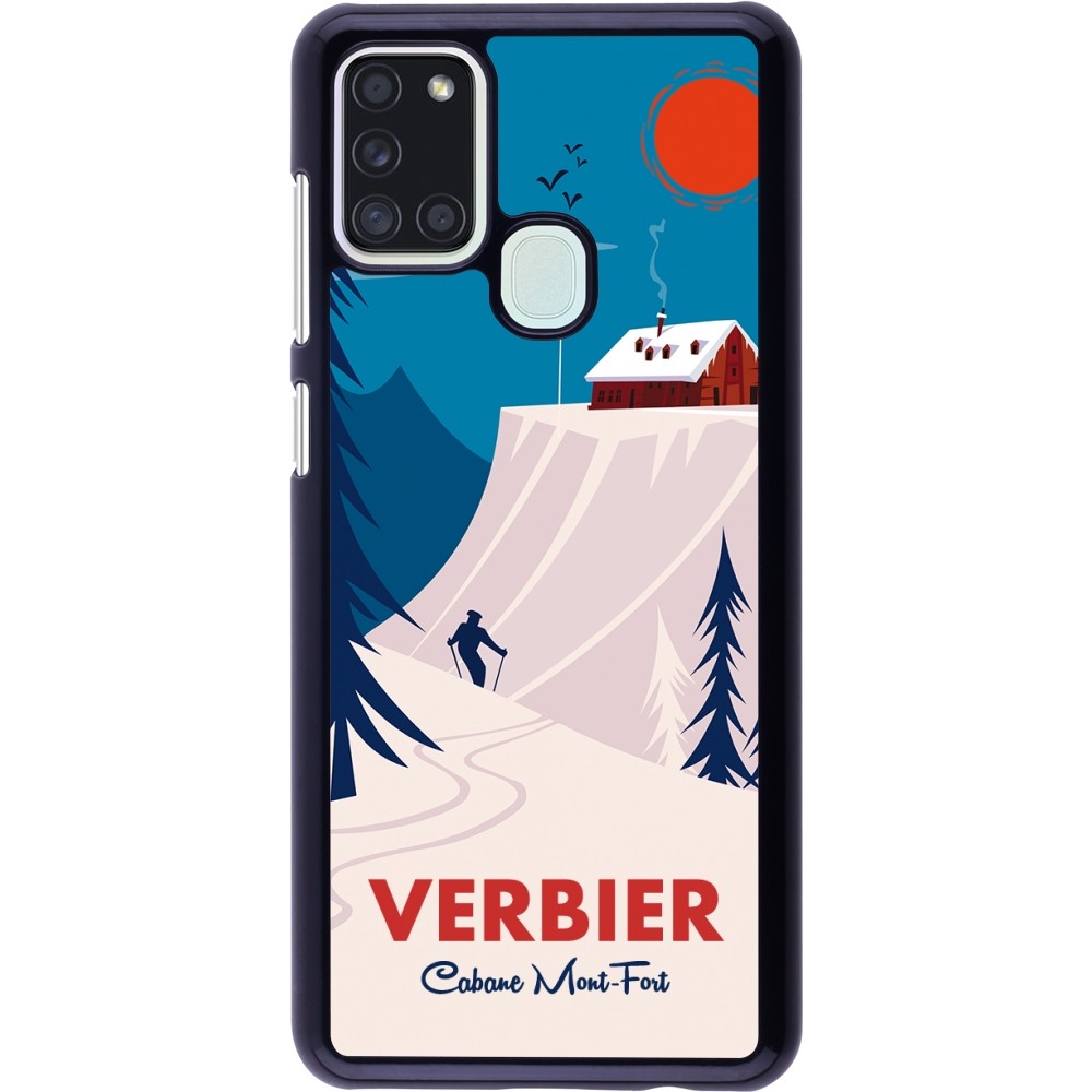 Samsung Galaxy A21s Case Hülle - Verbier Cabane Mont-Fort