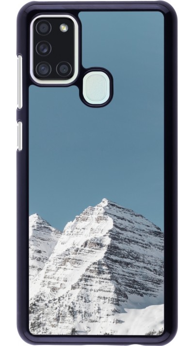 Coque Samsung Galaxy A21s - Winter 22 blue sky mountain
