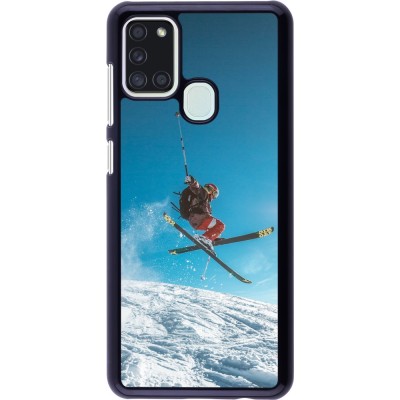 Samsung Galaxy A21s Case Hülle - Winter 22 Ski Jump