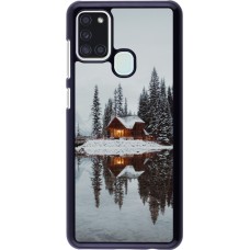 Coque Samsung Galaxy A21s - Winter 25 Winter house forest afternoon