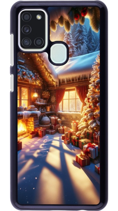 Coque Samsung Galaxy A21s - Noël Chalet Féerie