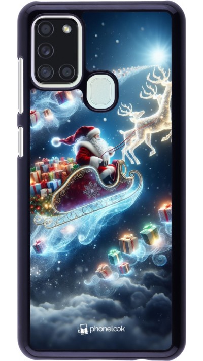 Coque Samsung Galaxy A21s - Noël 2023 Père Noël enchanté