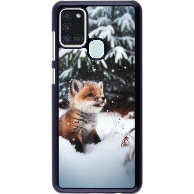 Samsung Galaxy A21s Case Hülle - Weihnachten 2023 Fuechslein Tanne