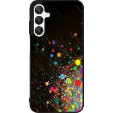 Samsung Galaxy A25 Case Hülle - Silikon schwarz Abstract Bubble Lines