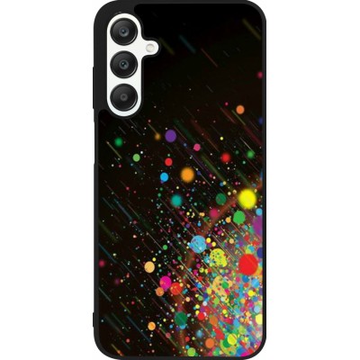 Samsung Galaxy A25 Case Hülle - Silikon schwarz Abstract Bubble Lines