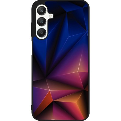 Coque Samsung Galaxy A25 - Silicone rigide noir Abstract Triangles 