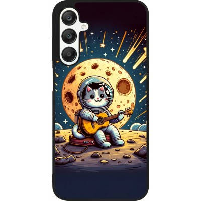 Samsung Galaxy A25 Case Hülle - Silikon schwarz AstroKatze RockMond