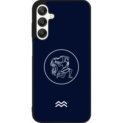 Samsung Galaxy A25 Case Hülle - Silikon schwarz Astrologie Wassermann