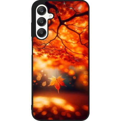 Samsung Galaxy A25 Case Hülle - Silikon schwarz Herbst Magisch Orange