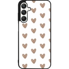 Samsung Galaxy A25 Case Hülle - Silikon schwarz Autumn 2024 brown hearts