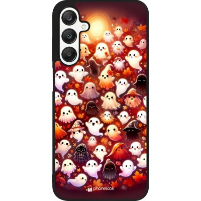 Coque Samsung Galaxy A25 - Silicone rigide noir Fantômes automne mignons