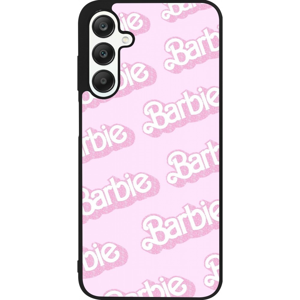 Coque Samsung Galaxy A25 - Silicone rigide noir Barbie light pink pattern