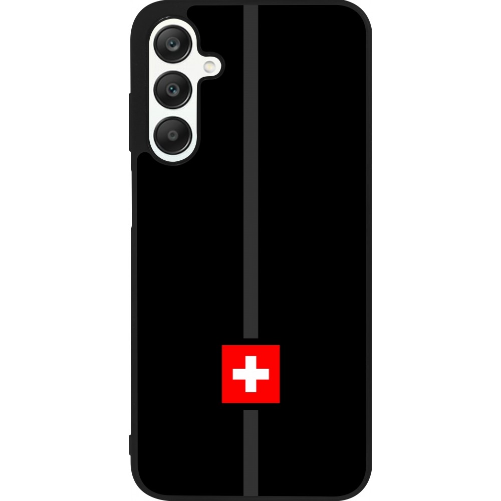 Coque Samsung Galaxy A25 - Silicone rigide noir Canton CH noir