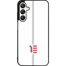 Coque Samsung Galaxy A25 - Silicone rigide noir Canton JU blanc