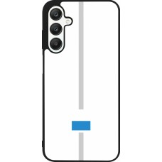 Coque Samsung Galaxy A25 - Silicone rigide noir Canton LU blanc