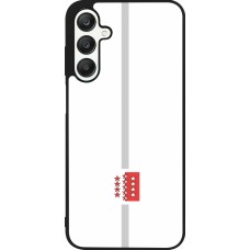 Coque Samsung Galaxy A25 - Silicone rigide noir Canton VS blanc